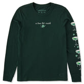 Women's A Tini Bit Irish Martinis Long Sleeve Crusher Tee