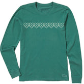 Women's Celtic Hearts Long Sleeve Crusher Tee