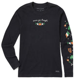 Women's Erin Go Bragh Claddagh Long Sleeve Crusher Tee