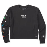 Women's Feelin' Lucky Long Sleeve Crusher Boxy Tee