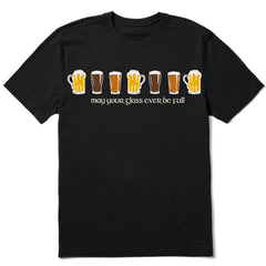 Men's May Your Glass Ever Be Full Short Sleeve Crusher Tee