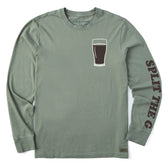 Men's Split the G Pint Long Sleeve Crusher Tee
