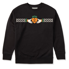 Adult Unisex Life is Good Claddagh Every Wear Crew Sweatshirt