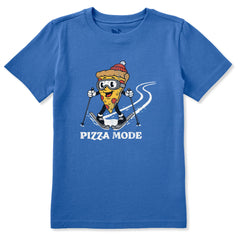 Kids Pizza Mode Short Sleeve Crusher Tee
