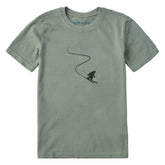 Kids Bigfoot on Skis Short Sleeve Crusher Tee