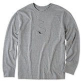 Men's Moose Ski Long Sleeve Crusher Tee