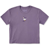 Women's Goose on Skis Short Sleeve Crusher Boxy Tee
