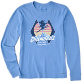 Women's Diamonds are a Girl's Best Friend Long Sleeve Crusher Tee