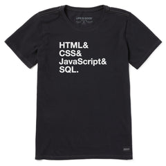 Women's HTML & The Rest Short Sleeve Crusher Tee