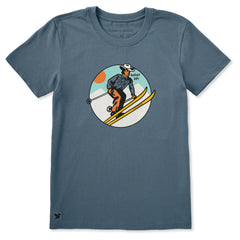 Women's Giddy Up Cowboy Ski Short Sleeve Crusher Tee