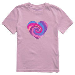 Kids Tie Dye Love Short Sleeve Crusher Tee