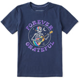 Kids Forever Grateful Tie Dye Guitar Short Sleeve Crusher Tee