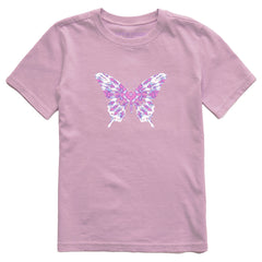 Kids Butterfly Tie Dye Short Sleeve Crusher Tee