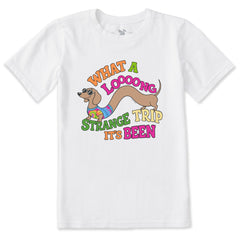 Kids What a Long Strange Trip Dachshund Short Sleeve Crusher Tee