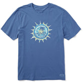 Men's Tie Dye at the Beach Short Sleeve Crusher Tee
