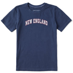 Kids New England Arch Short Sleeve Crusher Tee