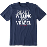 Men's Ready Willing and Vrabel Short Sleeve Crusher Tee