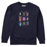 Adult Unisex Cool Bug Grid Every Wear Crew Sweatshirt