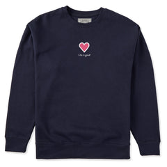 Adult Unisex Heart Every Wear Crew Sweatshirt