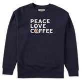 Adult Unisex Peace Love & Coffee Every Wear Crew Sweatshirt
