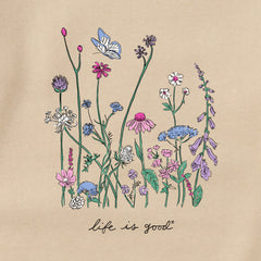 Adult Unisex Realaxed Wildflowers Every Wear Crew Sweatshirt