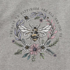 Adult Unisex Bee Happiness All Around Every Wear Hoodie Sweatshirt
