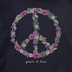 Adult Unisex Wildflower Love Peace Sign Every Wear Hoodie Sweatshirt