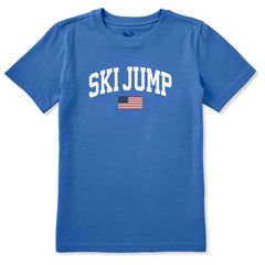 Kids Ski Jump Arch Short Sleeve Crusher Tee