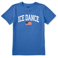 Kids Ice Dance Arch Short Sleeve Crusher Tee