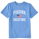 Kids Figure Skating Arch Short Sleeve Crusher Tee