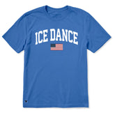 Men's Ice Dance Arch Short Sleeve Crusher Tee