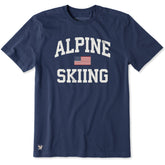 Men's Alpine Skiing Arch Short Sleeve Crusher Tee