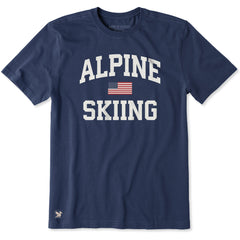 Men's Alpine Skiing Arch Short Sleeve Crusher Tee