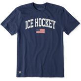 Men's Ice Hockey Arch Short Sleeve Crusher Tee