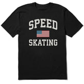Men's Speed Skating Arch Short Sleeve Crusher Tee