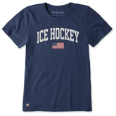 Women's Ice Hockey Arch Short Sleeve Crusher Tee