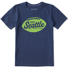 Kids Seattle Did it Again 2026 Short Sleeve Crusher Tee