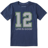 Kids 12 Life is Good Short Sleeve Crusher Tee