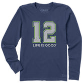 Women's 12 Life is Good Long Sleeve Crusher Tee