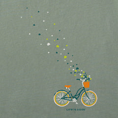 Women's Irish Bicycle Clovers Long Sleeve Crusher Tee