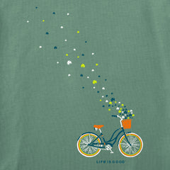 Women's Irish Bicycle Clovers Short Sleeve Crusher Tee