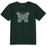 Kids Floral be the Butterfly Short Sleeve Crusher Tee