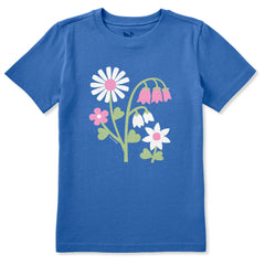 Kids Bold Blooms Short Sleeve Crusher Tee