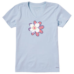Women's Daisy Duo Short Sleeve Crusher Vee