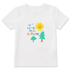 Toddler Let's Play Outside Short Sleeve Crusher Tee