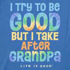 Toddler Tie Dye Good Grandpa Short Sleeve Crusher Tee