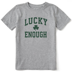 Kids Lucky Enough Arch Short Sleeve Crusher Tee