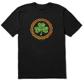 Men's Mosaic Shamrock Knots Short Sleeve Crusher Tee