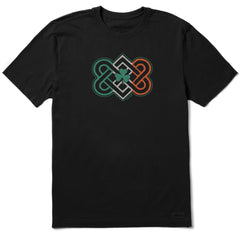Men's Intricate Shamrock Flag Short Sleeve Crusher Tee