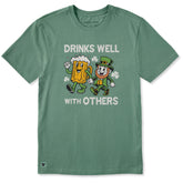 Men's Drinks Well With Others Leprechaun Short Sleeve Crusher Tee